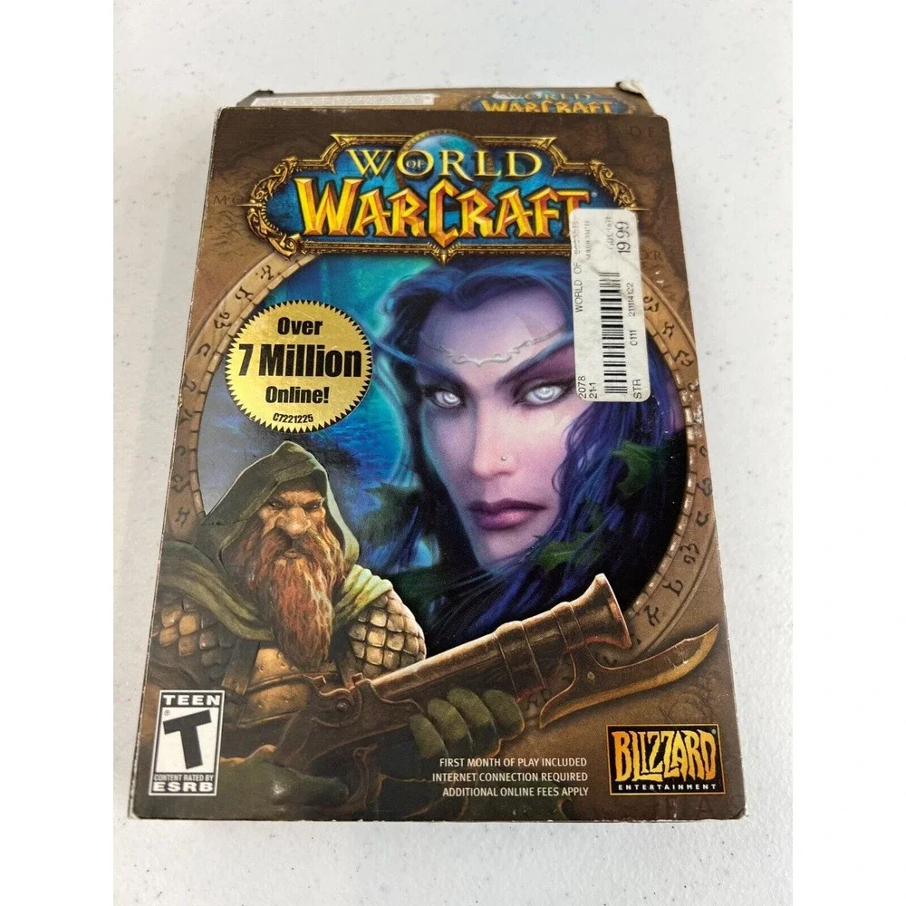 2004 Blizzard Entertainment World‎ of Warcraft Role Playing PC Game 5 Disc Set